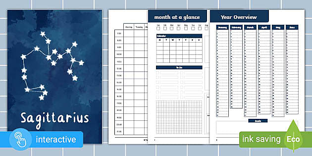 Sagittarius Constellation Planning Booklet Twinkl Busy Bees