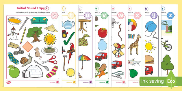 *I Spy the Letter Beginning with (S-Z) Booklet* - Twinkl