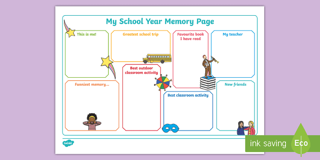 Digital Memory Book Teacher Portfolio & Yearbook Share With