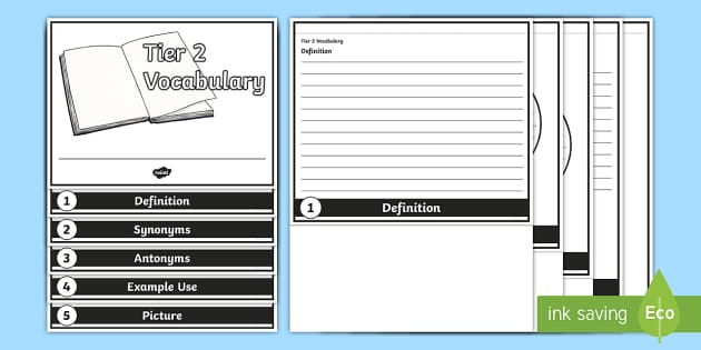 Tier 2 Vocabulary Flipbook (Teacher-Made) - Twinkl