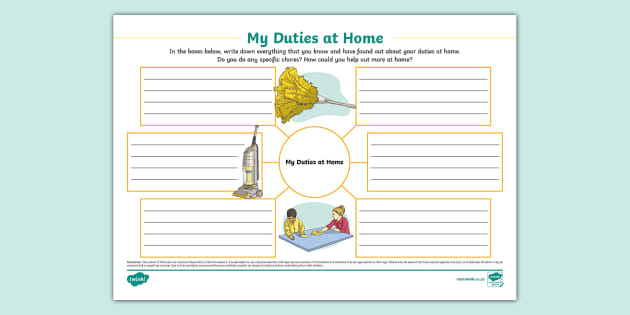 my duties at home essay