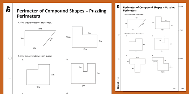 ðŸ‘‰ Perimeter of Compound Shapes - Puzzling Perimeters