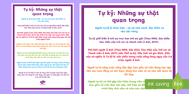 Tự Kỷ: Những Sự Thật Quan Trọng | Poster