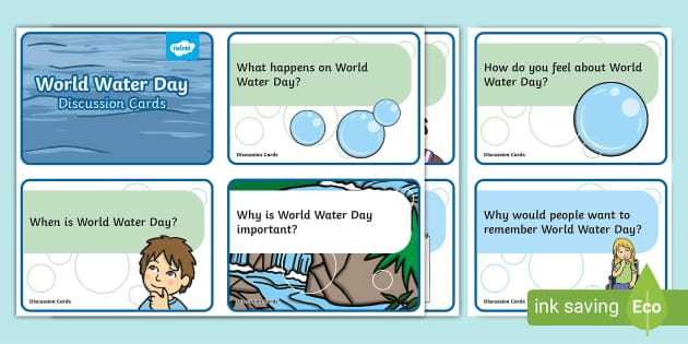 World Water Day Discussion Cards (teacher made) - Twinkl