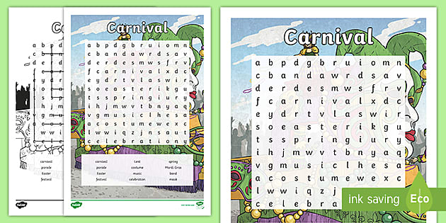 Carnival Word Search (teacher made) - Twinkl
