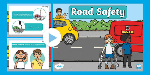 Staying Safe Around Traffic PowerPoint (Teacher-Made)