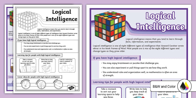 Logical Intelligence Poster (teacher made) - Twinkl