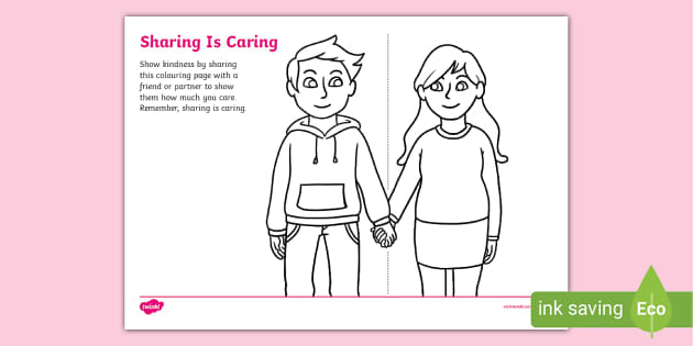 caring coloring pages