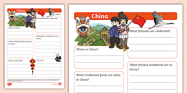 China Fact File Template Teacher Made Twinkl China Fact File Template Teacher Made Twinkl