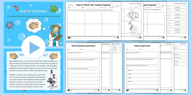 hygiene washing hands lesson teaching pack