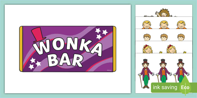 Wonka Bar Wrappers Wonka Bar Candy Bar Wrapper Template Willy Wonka  Birthday Party Favors Printable Digital PDF Template Purple -   Australia