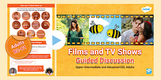 ESL Films and TV Shows Guided Discussion [Adults, B2-C1]