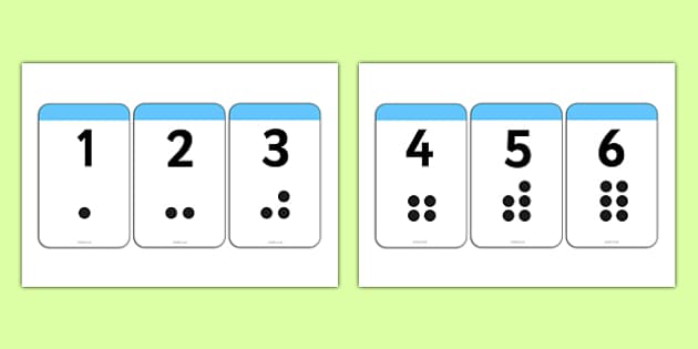 digits to 30 with spots flashcards digit cards spots