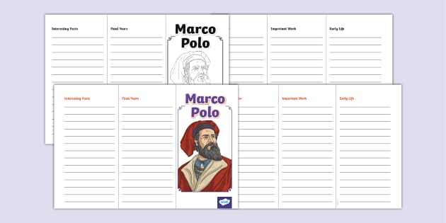 Marco Polo Leaflet Template (teacher Made) - Twinkl