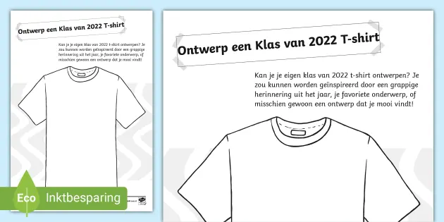 Ambtenaren binair Offer Ontwerp een Klas van 2022 T-shirt (Teacher-Made) - Twinkl