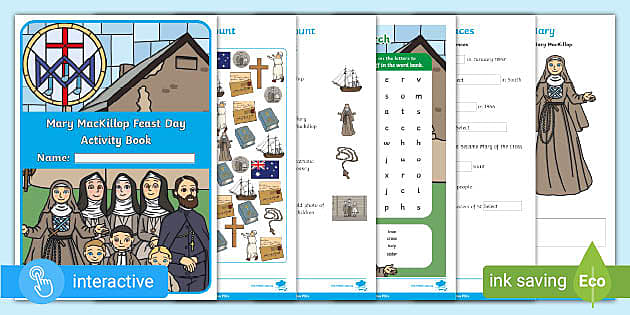 Mary MacKillop Feast Day Interactive PDF Activity Book