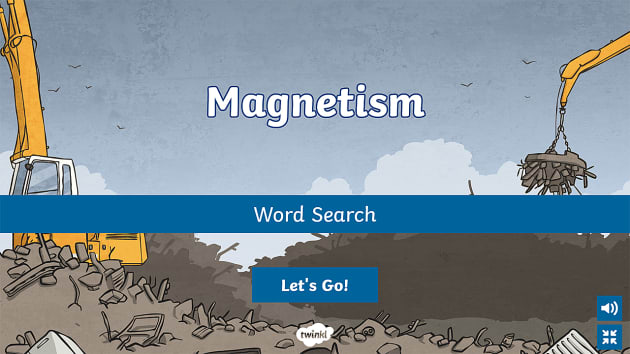 Magnetism Interactive Word Search - Twinkl