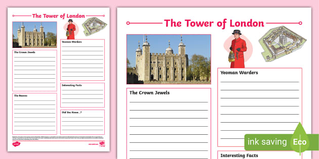 The Tower of London Fact File Template,tower of london