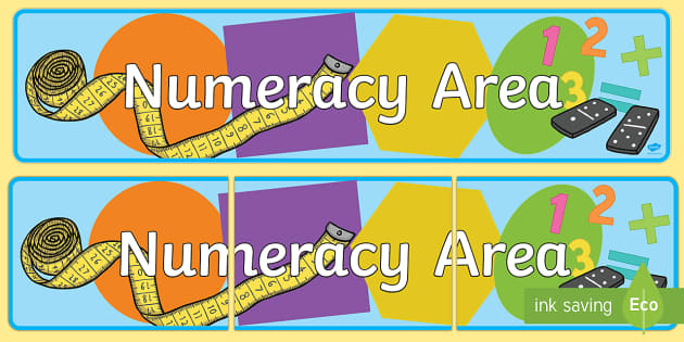 👉 Numeracy Area Display Banner EYFS (teacher made)