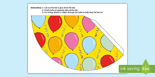 Party Hat Template Australian Learning Resources Twinkl