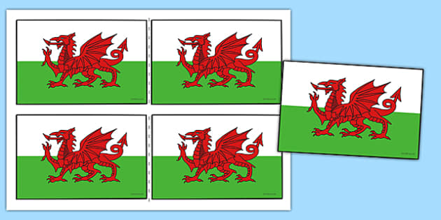 Handheld Wales Flags | Twinkl Wales | Resource - Twinkl