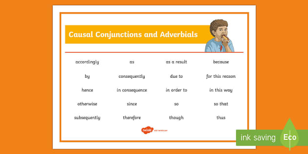 what is a causal conjunction example