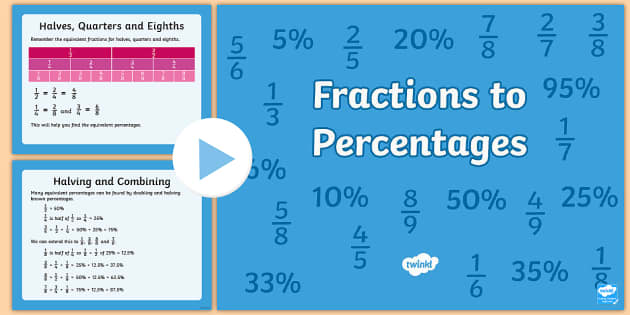 fractions into percentages calculator