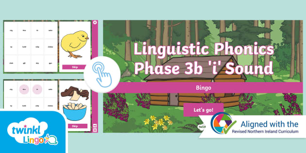 Linguistic Phonics Phase 3b 'i' Sound Bingo Game - Twinkl