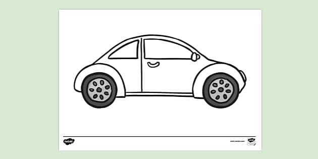 FREE! - Easy Car Colouring | Colouring Sheets (teacher made)