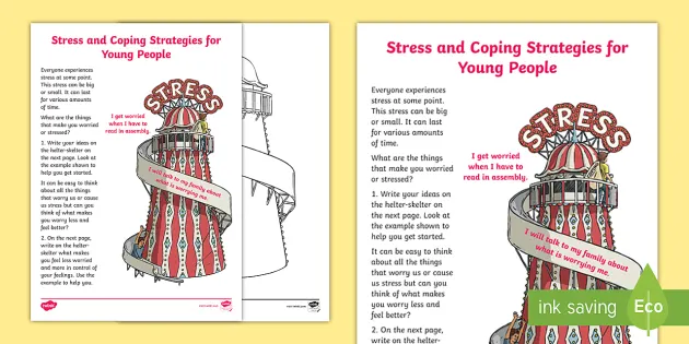 Stress And Coping Strategies For Young People Worksheet