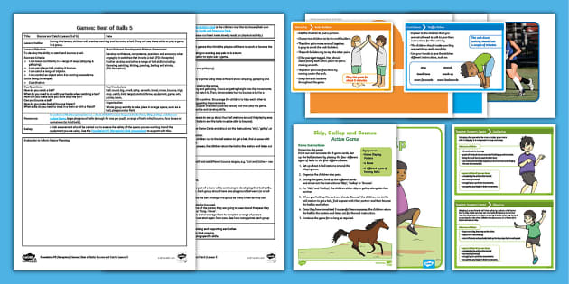 Foundation PE Best Of Balls Lesson Pack 5: Bounce And Catch