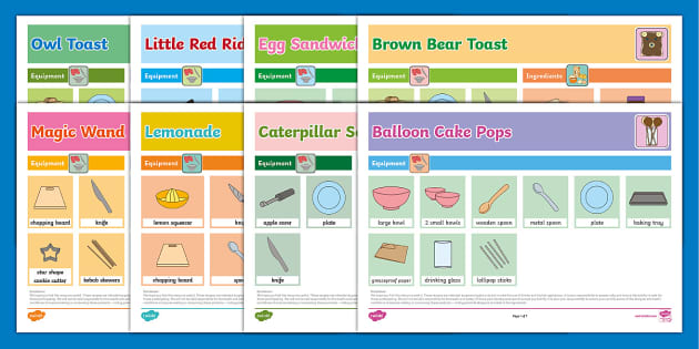 Twinkl Symbols: No-Bake Classroom Recipes Pack - Twinkl