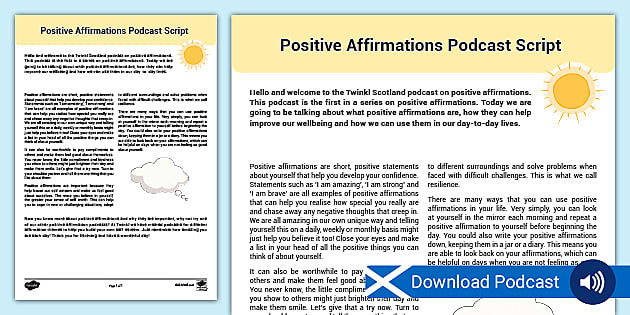  Earn with Positive Affirmation Podcasts