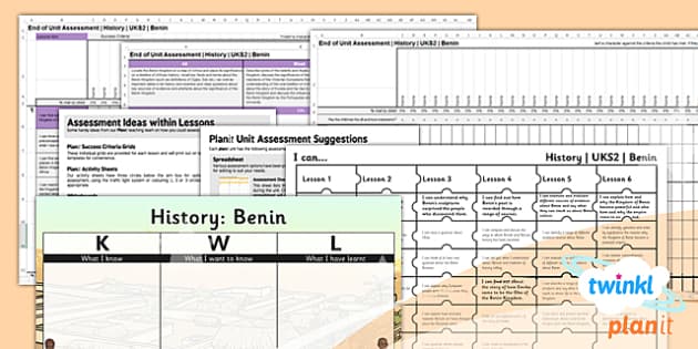 History: Kingdom Of Benin UKS2 Unit Assessment Pack - Twinkl