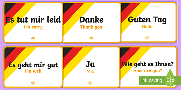 German Language Posters - German Word Posters (Teacher-Made)