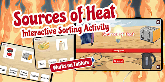Sources of Heat Interactive Sorting Activity