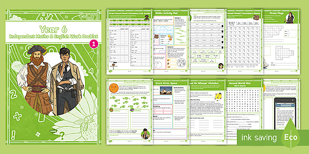 Y4 Home Learning Pack Independent Maths English Workbook