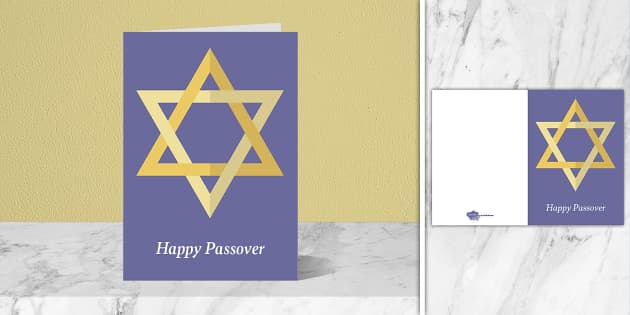 Star of David Passover Card | Twinkl Party (profesor hizo)