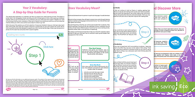 Year 2 Vocabulary: A Step-by-Step Guide for Parents - Twinkl