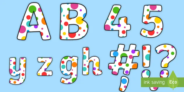 Back to School Bulletin Board Banner Letters - Print Your Own