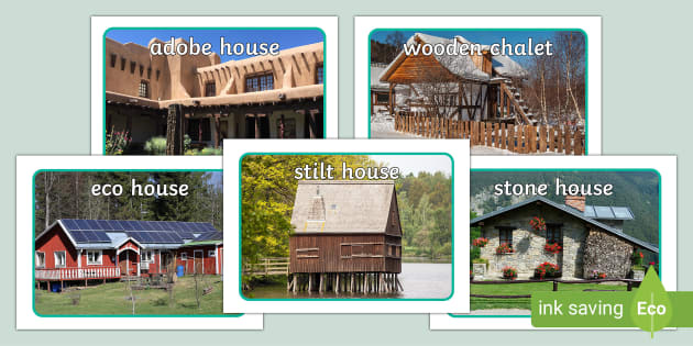 Homes Around the World Display Posters (teacher made)