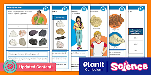 Science: Rocks: Year 3 Reasoning Cards - Twinkl