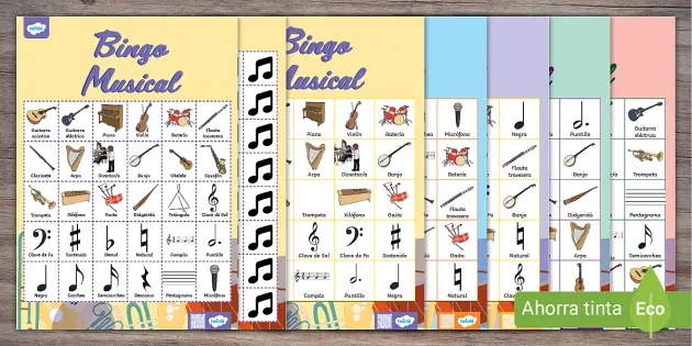 Bingo das Notas Musicais, Jogos Musicais, Musicalização