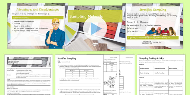 Sampling Methods Lesson Pack (teacher made) - Twinkl