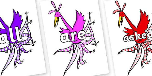 FREE! - Tricky Words on Roly Poly Bird to Support Teaching on The Enormous