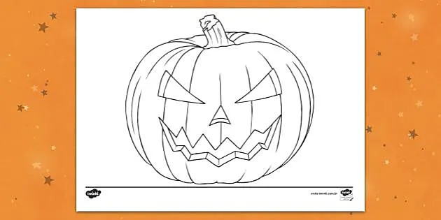 Desenhos para colorir de abóboras-morcego do halloween 