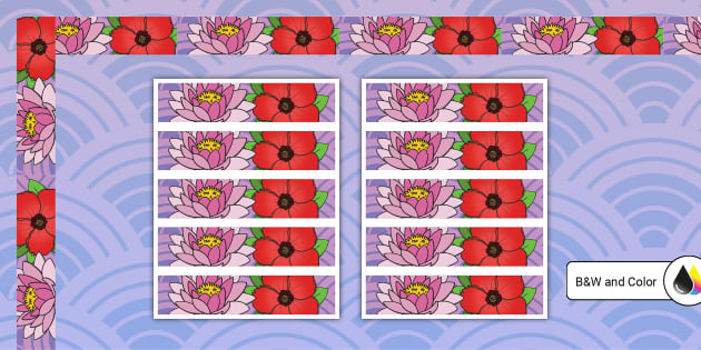 Asian Pacific American Heritage Month Decorative Borders