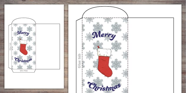 Release Sports Depart Printable Christmas Envelope Template Mania 
