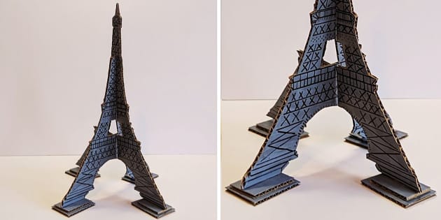 3D Eiffel Tower Model  European Day of Languages Crafts