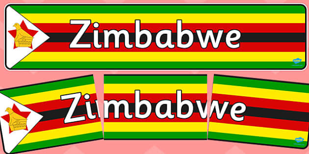 Zimbabwe Display Banner (teacher made) - Twinkl